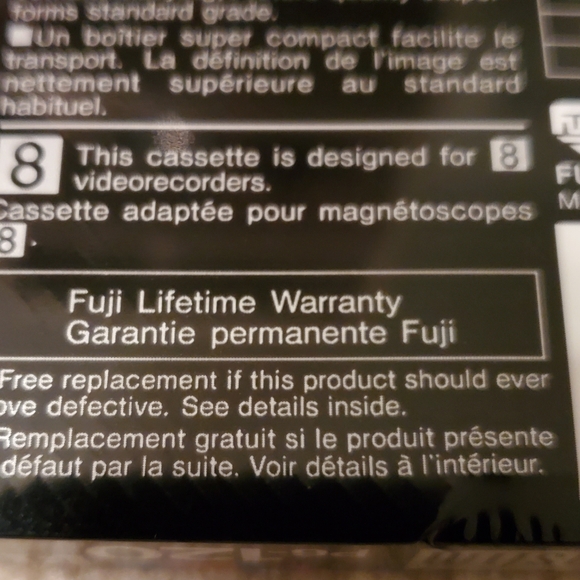 FUJI FILM P6-120 8mm Extraslim METAL MP Videocassette Factory Sealed NWT - Picture 4 of 10